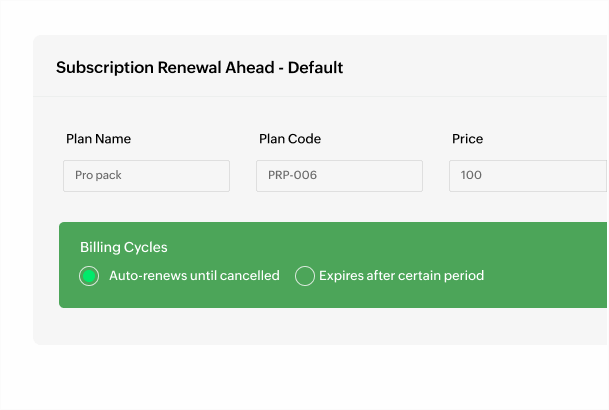 Create and send recurring invoices to your customers | Zoho Billing