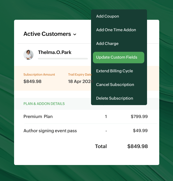 Manage your reader's subscription lifecycle with ease | Zoho Billing