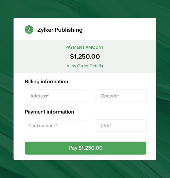 Get paid faster without compromising on security with hosted payment pages | Zoho Billing