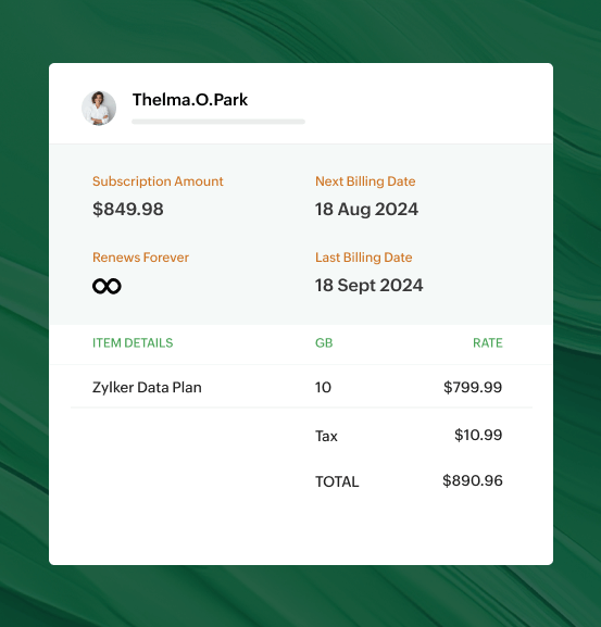 Automate your billing process | Zoho Billing