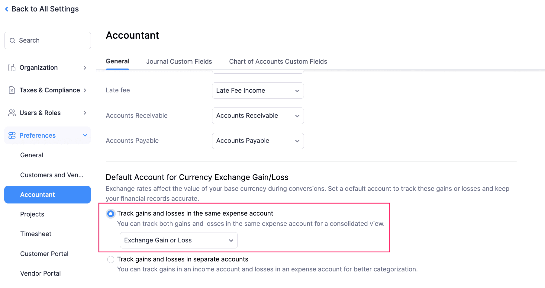 Exchange Gain or Loss Under a Single Account
