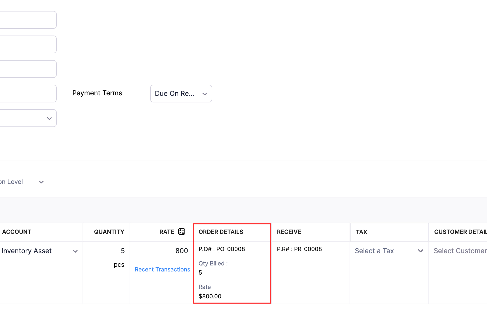 Slide the toggle next to Bill Reconciliation to Enabled
