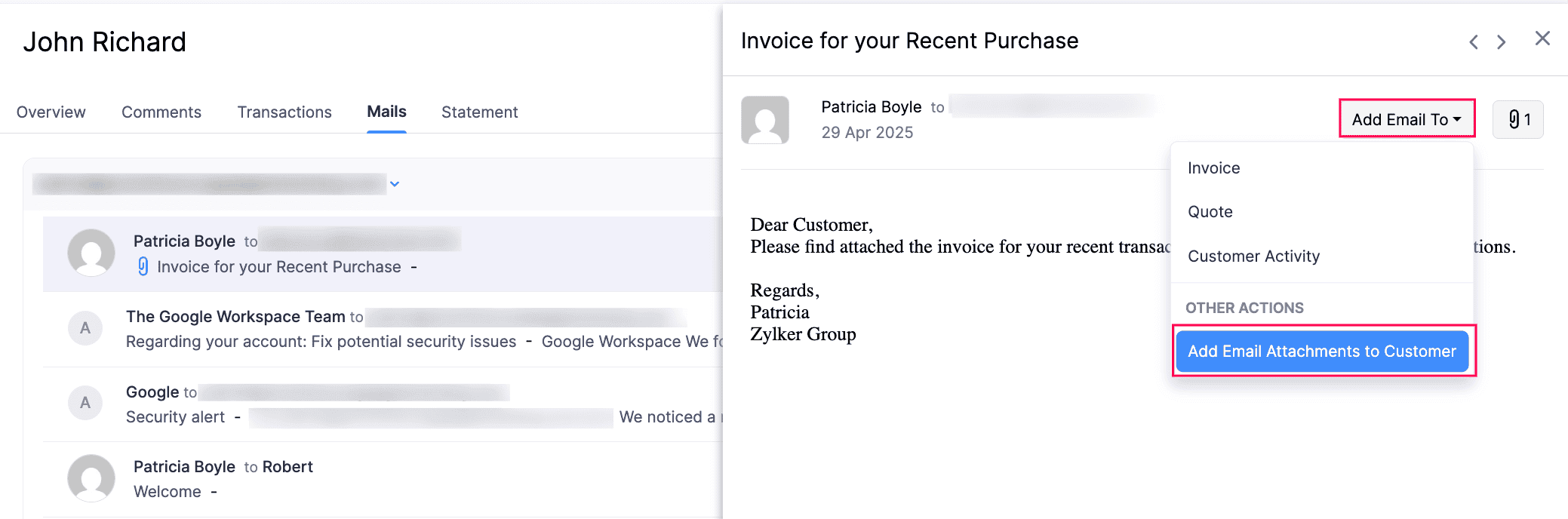 Add Email Attachments