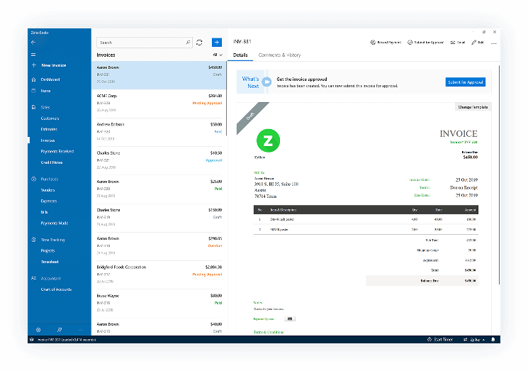Online Invoicing | Desktop Accounting Software for Small Business - Zoho Books