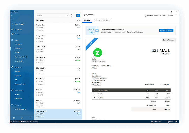 Quotes | Computer Accounting Software - Zoho Books