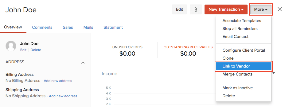 Link Customer and Vendor