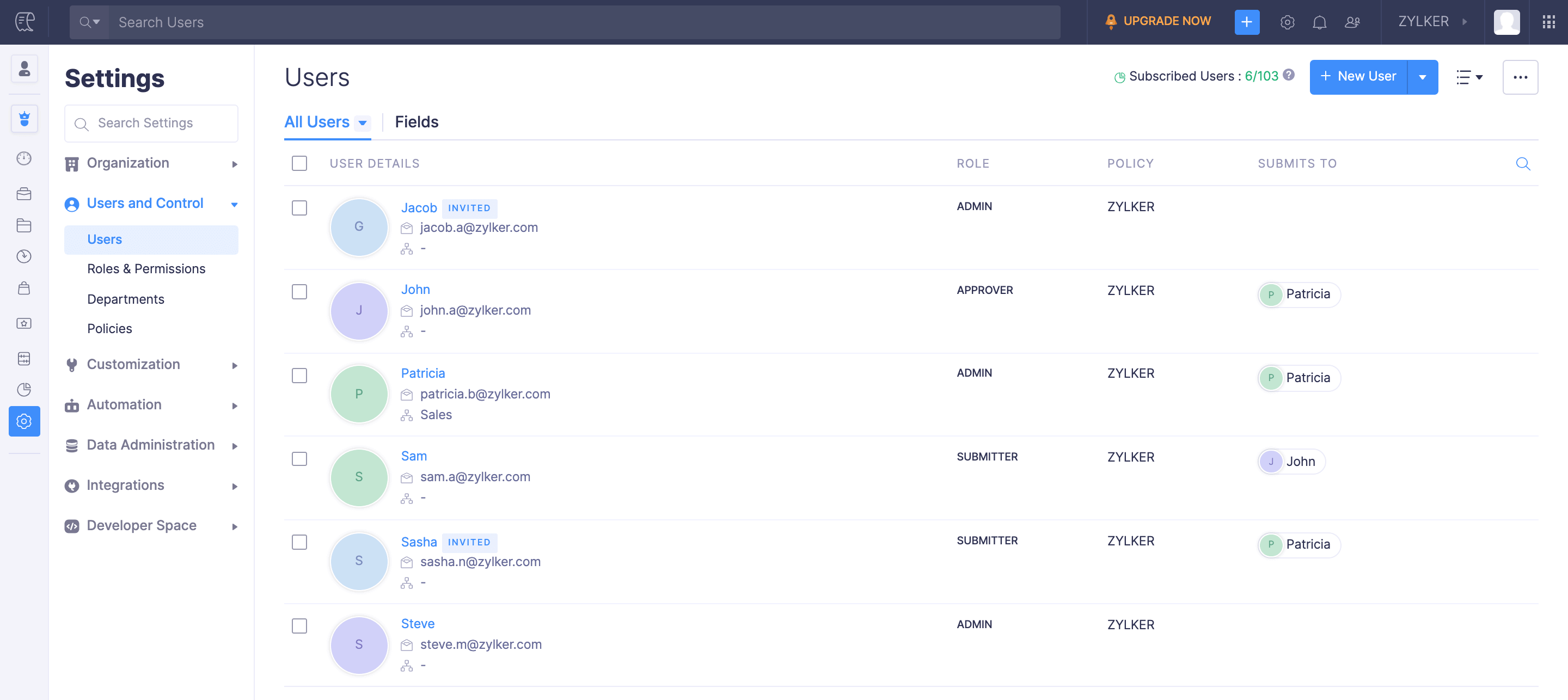Create a User Budget