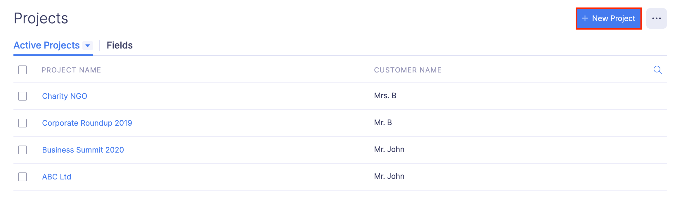 Create a New Project