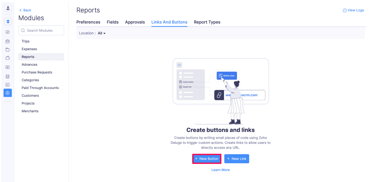 Create New Custom Button