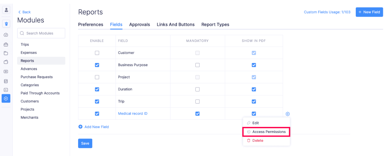 Permission for users