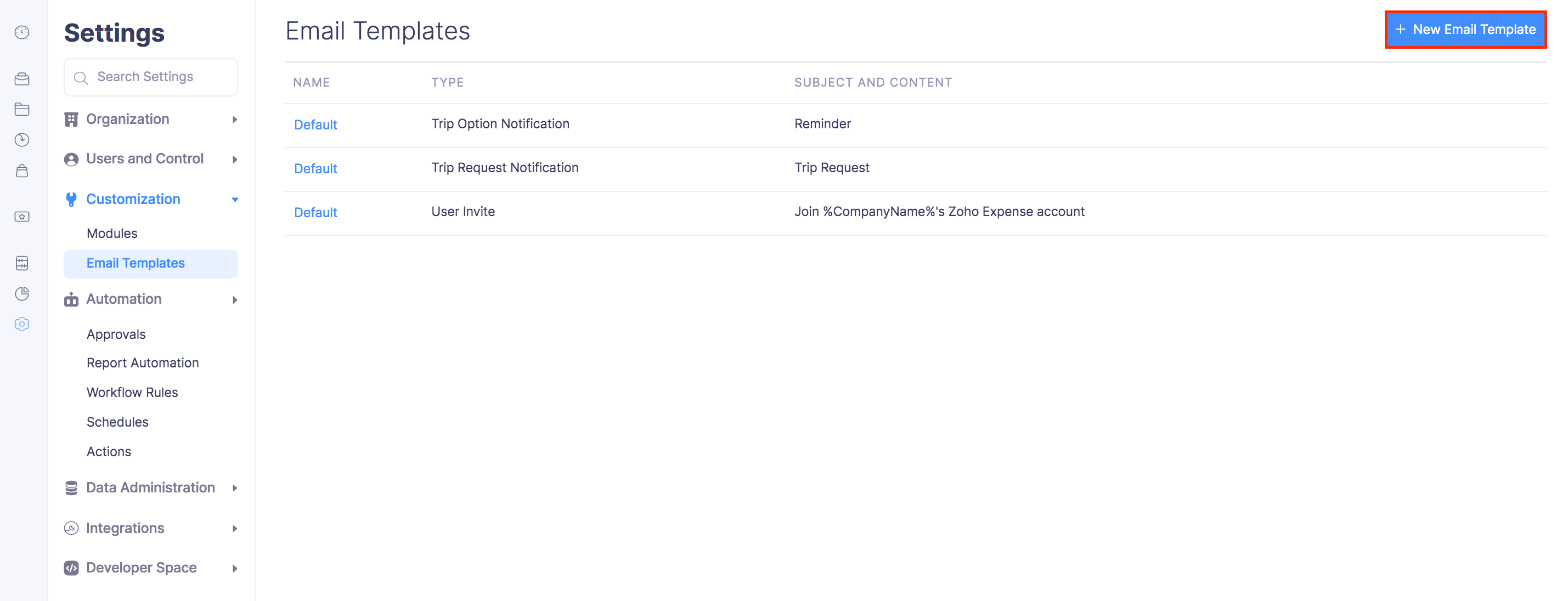 Create Email Template