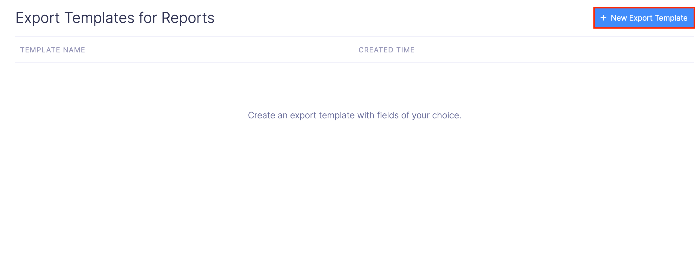 Export Templates