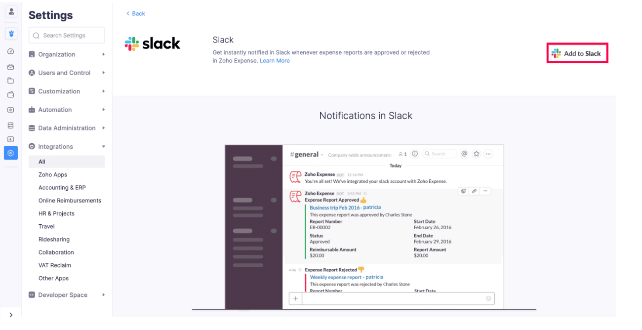 Slack Integrations