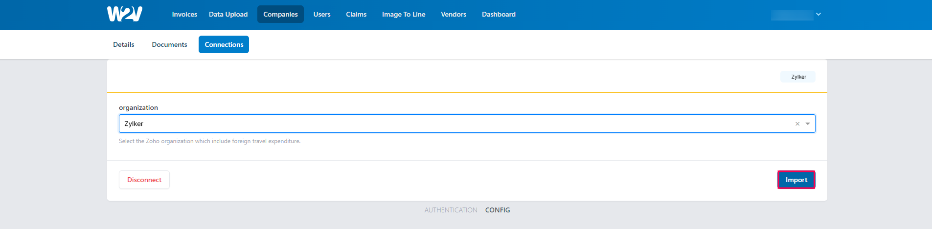 Enable Integration From WAY2VAT