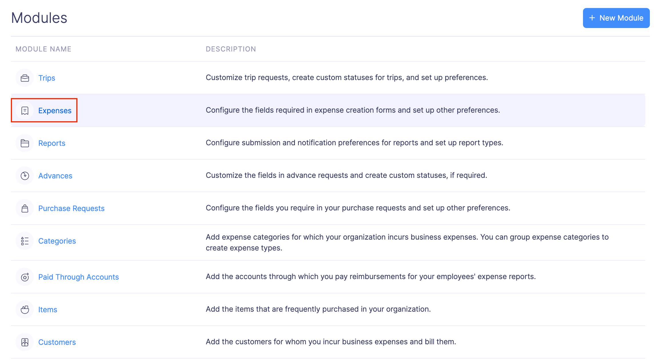 Associating Tickets in Zoho Expense