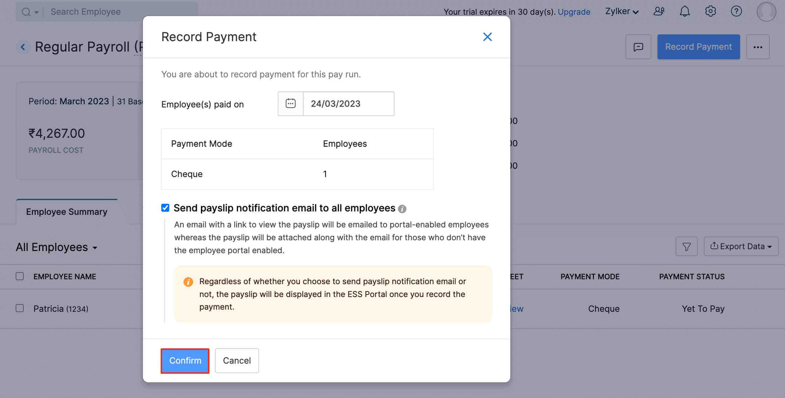 Process Reimbursements