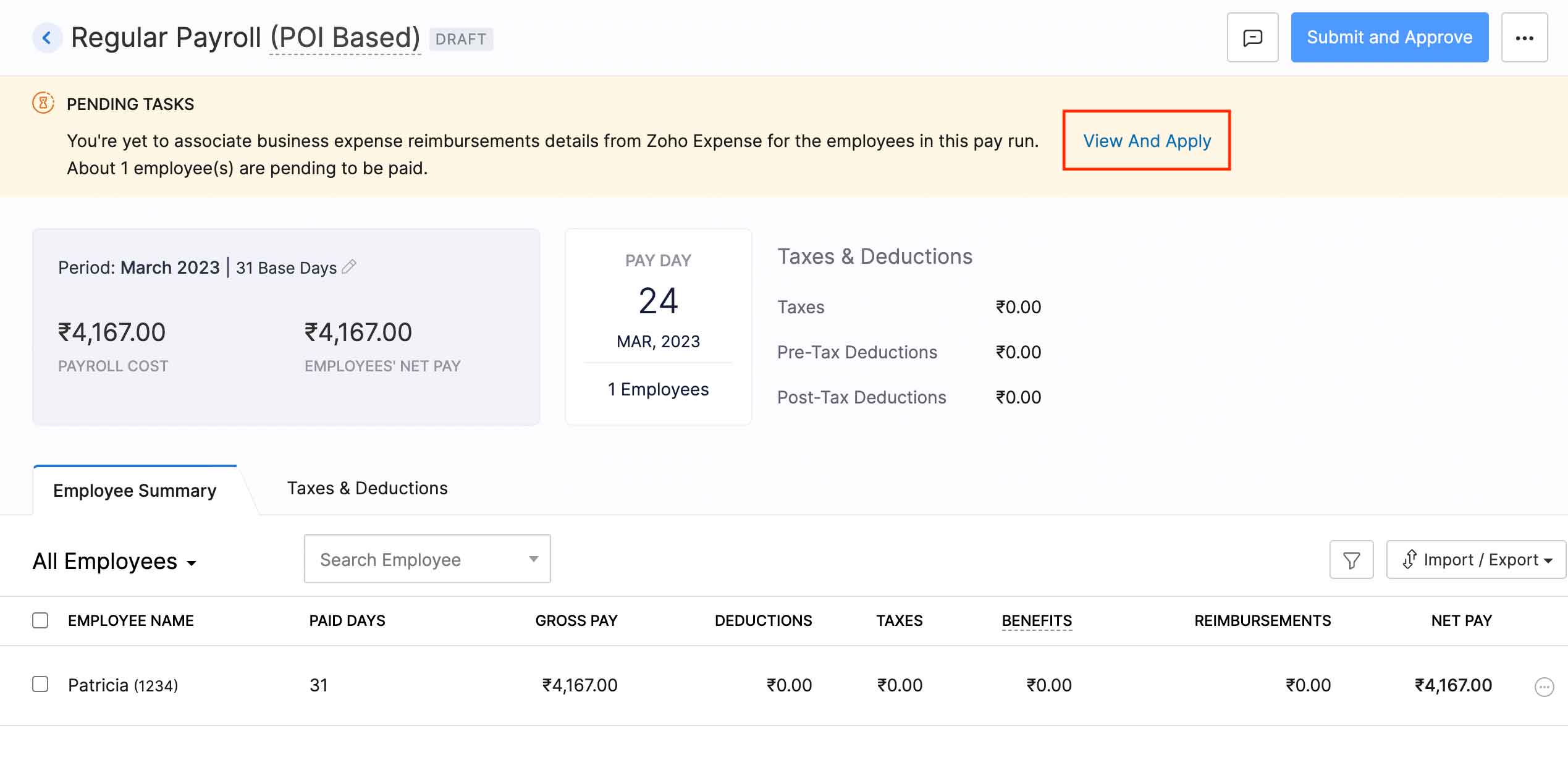Process Reimbursements