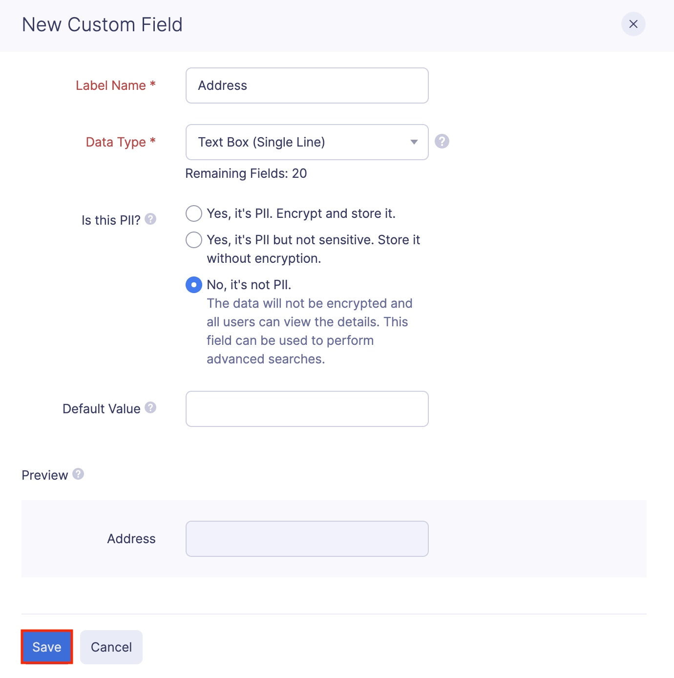 Add Custom Fields