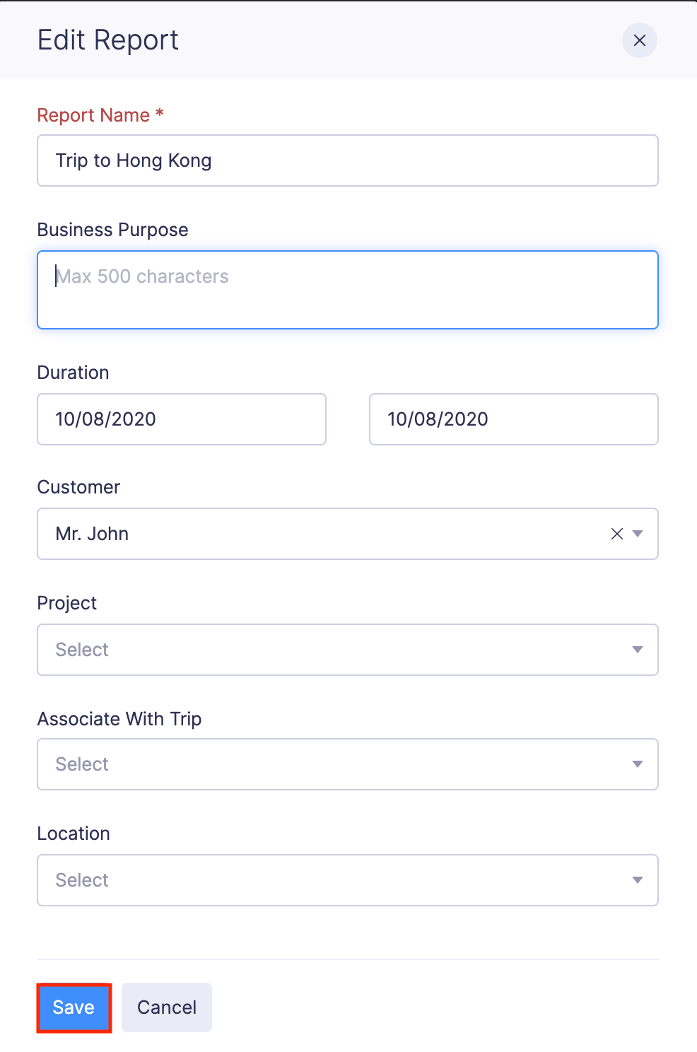 Recall a Submitted Report