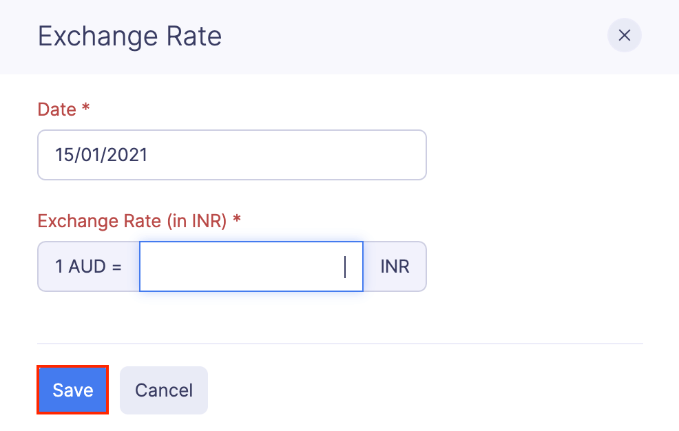 Add an Exchange Rate