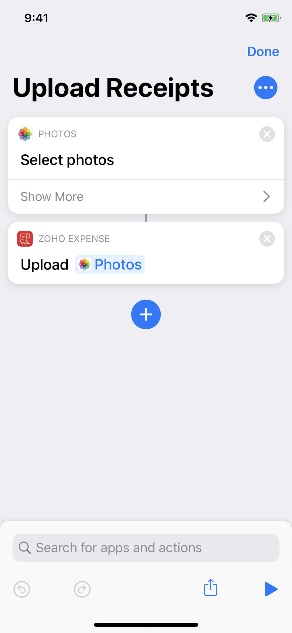 Mobile expense report - Zoho Expense