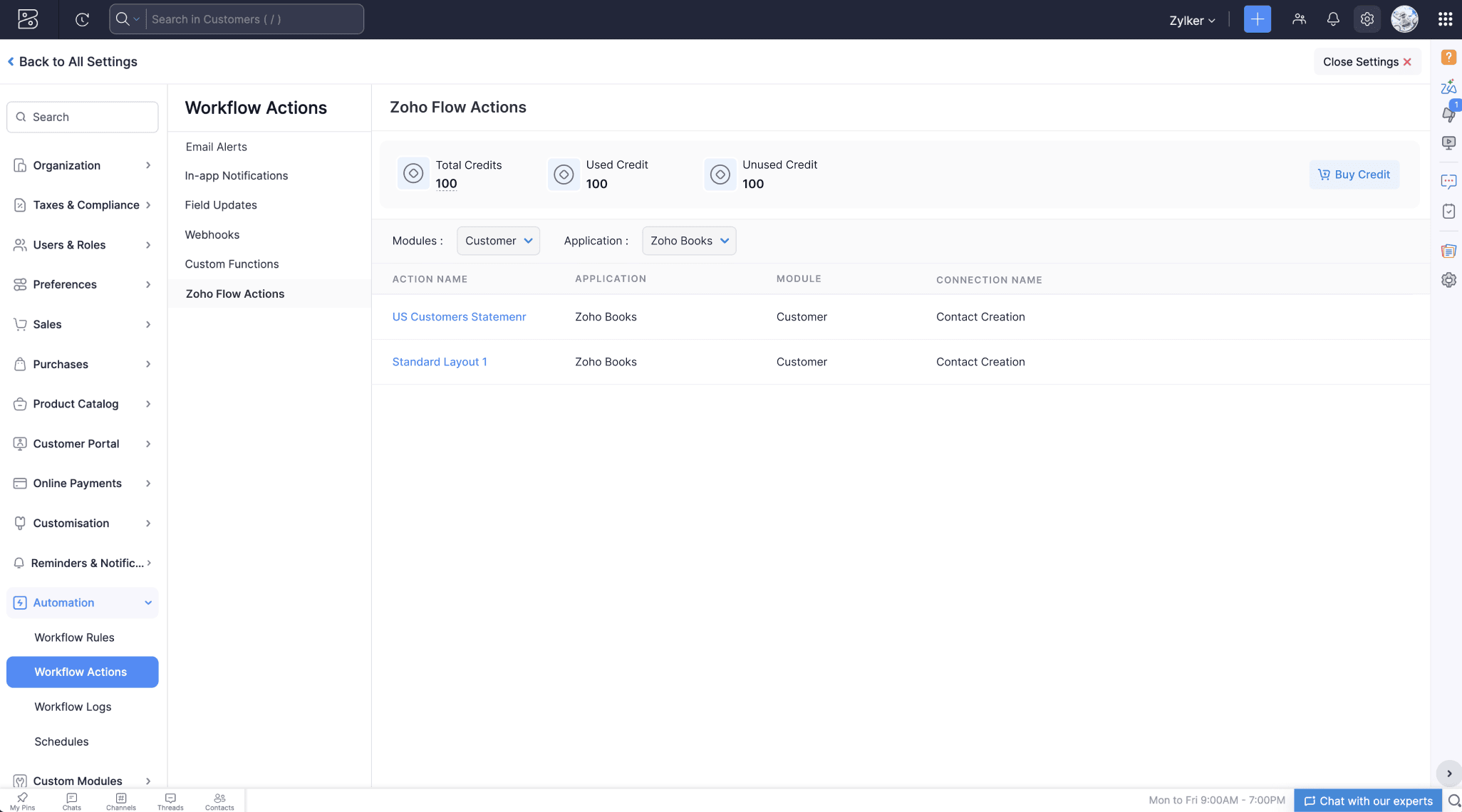 customactionlist-widget