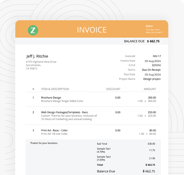 Microsoft word invoice template
