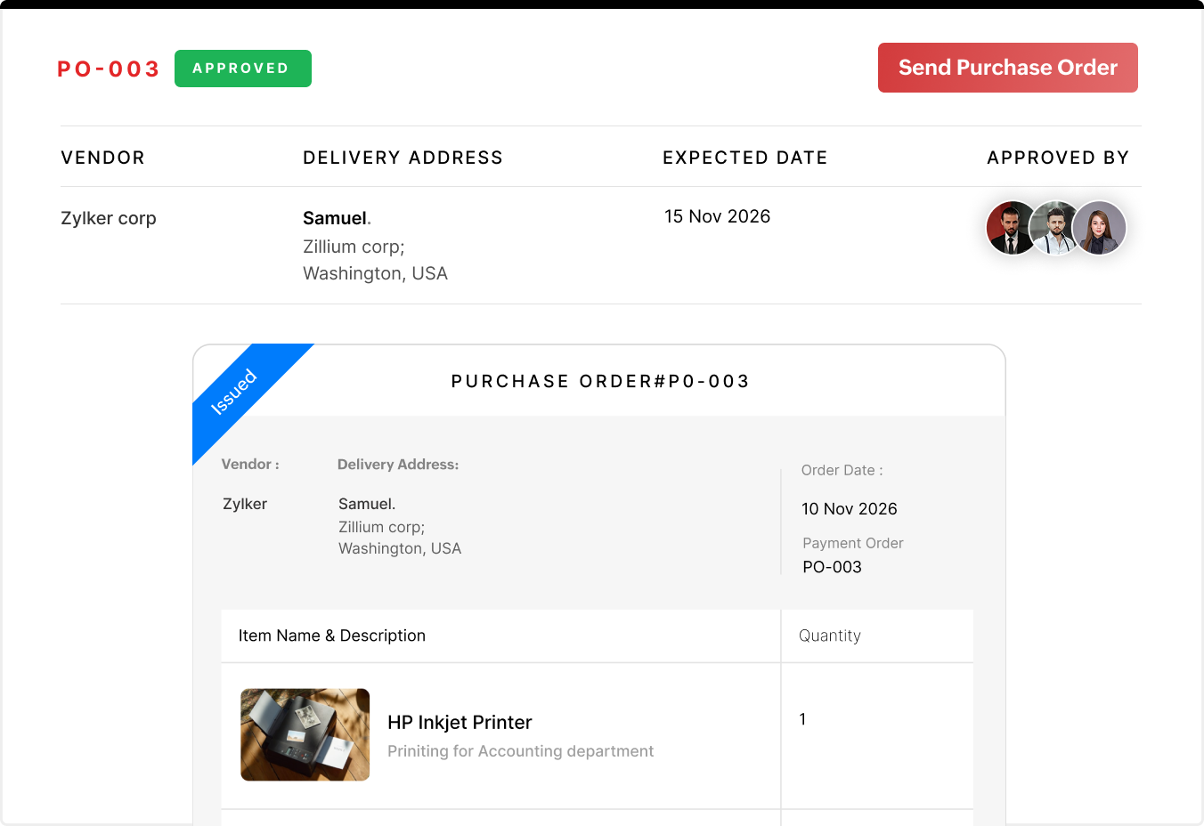 Purchase Order Management