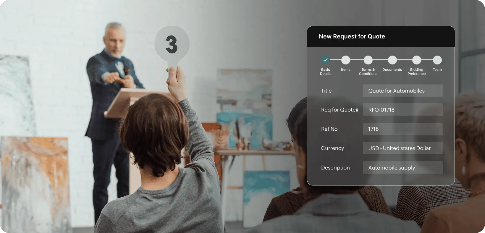Structured sourcing events