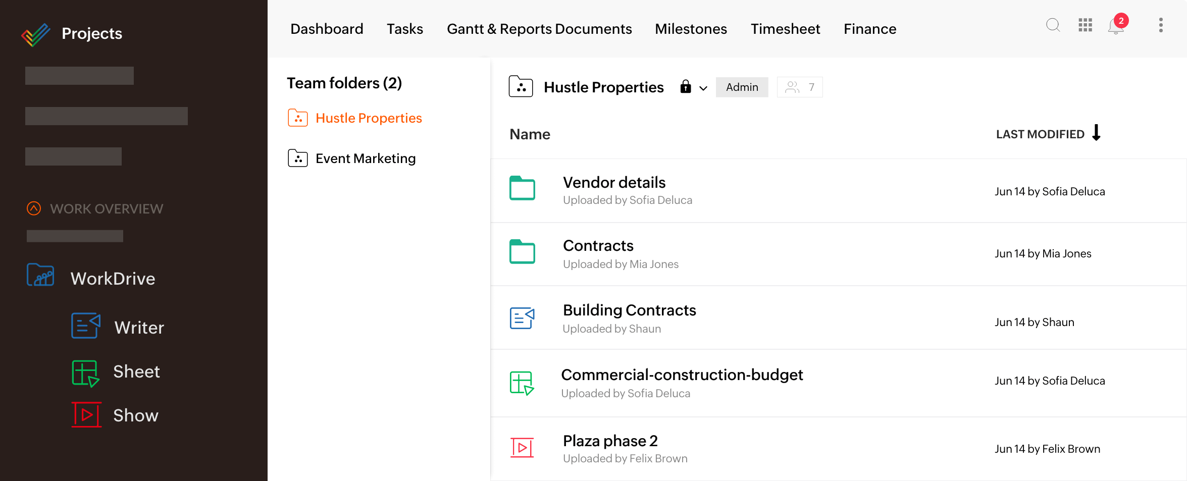 Built-in productivity tools