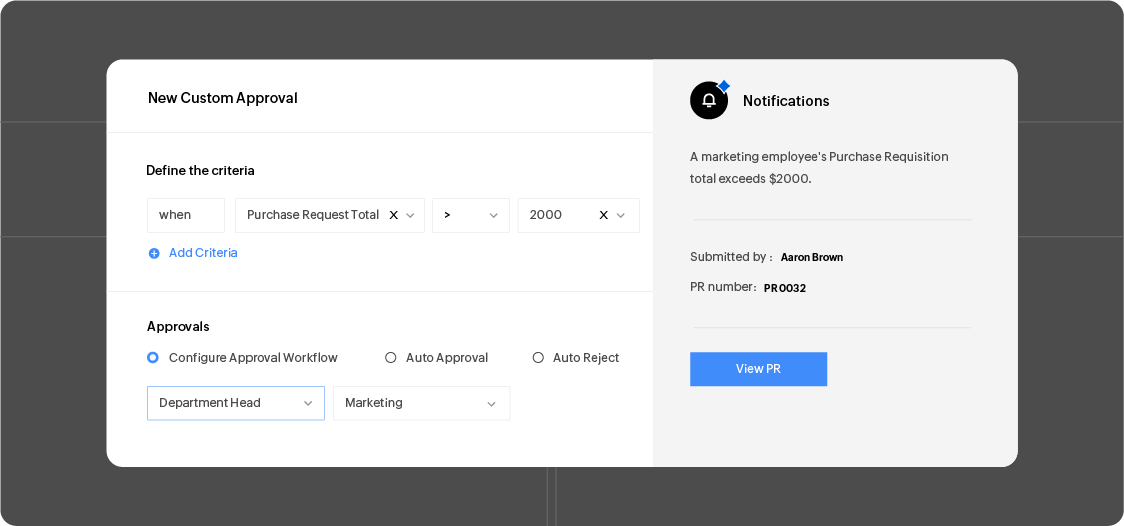Approval workflows Approval workflow in Zoho Spend