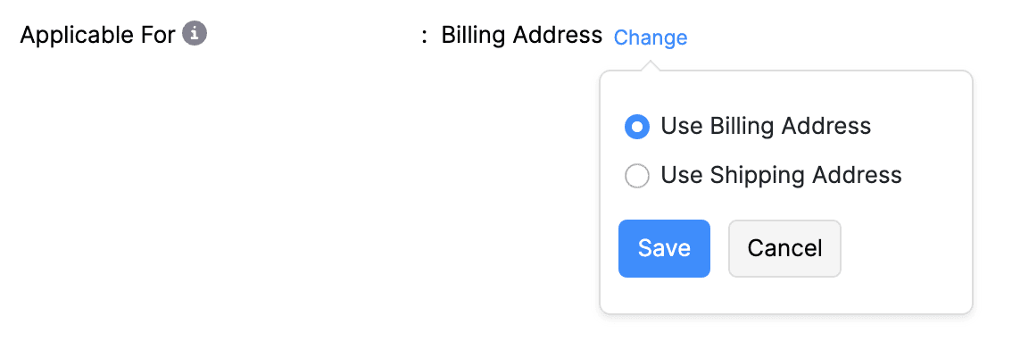 Avalara Shipping and Billing Address
